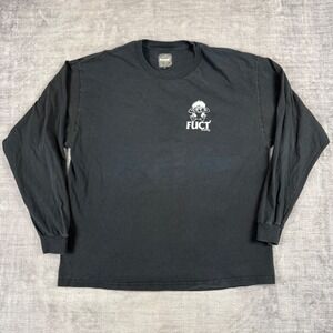 FUCT Shirt Mens XL Black Long Sleeve Loud Mouths Lose Lives Streetwear Skater